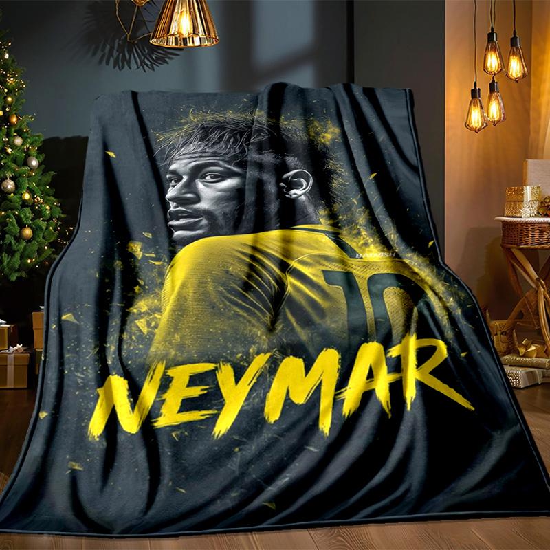 Neymar Celebration Blanket Outdoor Flannel Blanket for Camping, Hiking, Garden Parties, Picnic Essentials,gift for family and friends