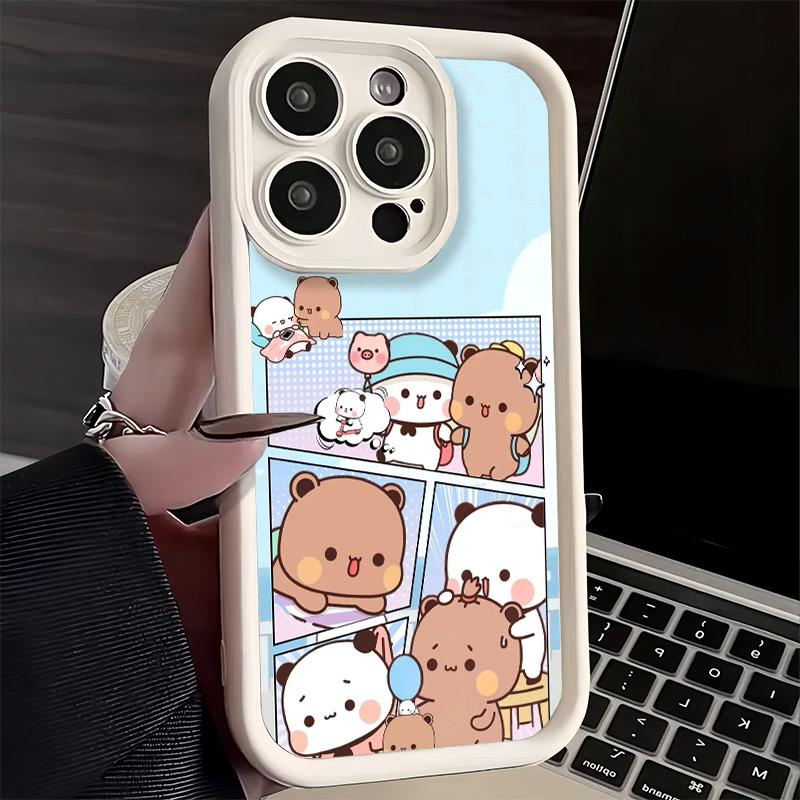 Чехол для телефона iPhone 17 Air 16E 15 16 Pro Max Bubu Dudu Мультяшный Милый Чехол 14 Plus 13 12 Mini Мягкий Силиконовый Fundas