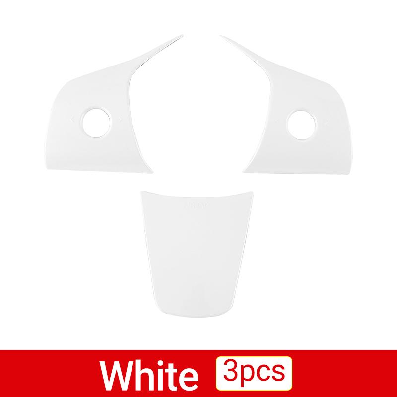 Для модели Tesla 3 года 2017 2018 2022 2023 2024 автомобильный руль с блестками рамка наклейка декоративный чехол