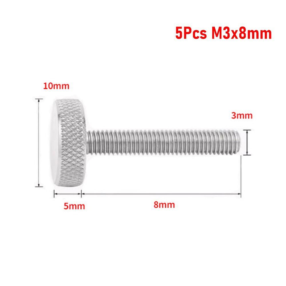 3/5 шт., затянуть рукоятку M3 M4 M5, болт с ручкой, новый винт с накатанной головкой