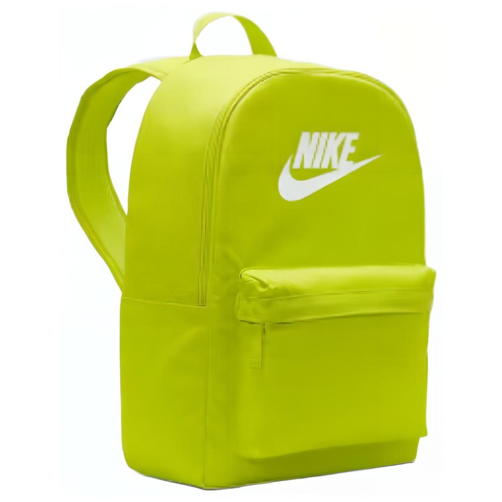 Nike Sports Casual Fabric Backpack Unisex Backpacks Green Yellow DC4244-308