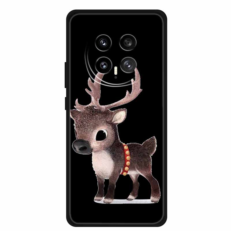 Чехол для телефона Honor Magic8 5G, мягкий ТПУ, черная силиконовая крышка для Honor Magic 8 2025, чехол Coque, мультяшные цветы, защитный Funda