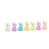 200PCS Mini Luminous Rabbit Miniature Bunny Figurines Glow In the Dark