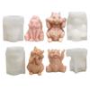 Silicone Mold Resin Crafting Mold Candle Moulds Squirrel Shape Craft Mould Silicone Texture Handmade Supplies for Candle