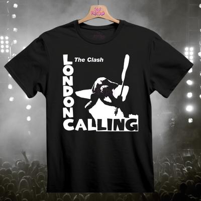 Футболка The Clash London Calling Панк-рок группа Черный S-3XL