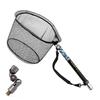SANLIKE Landing Telescopic Carbon Fiber Handle with Small Fishing Landing Landing Net Set with Suitable for Freshwater and Landing Net Joint Net,
