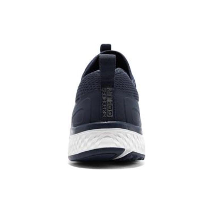 Skechers Go Run Стабильные Простые Удобная Ткань Низкие Повседневные Беговые Кроссовки Мужские кроссовки Темно-Синий 220102-NVY