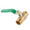 Male To Male Thread Brass Pipe Ball Valve Two Way Mini Ball Valve Shut Off Valve (G1 2 )