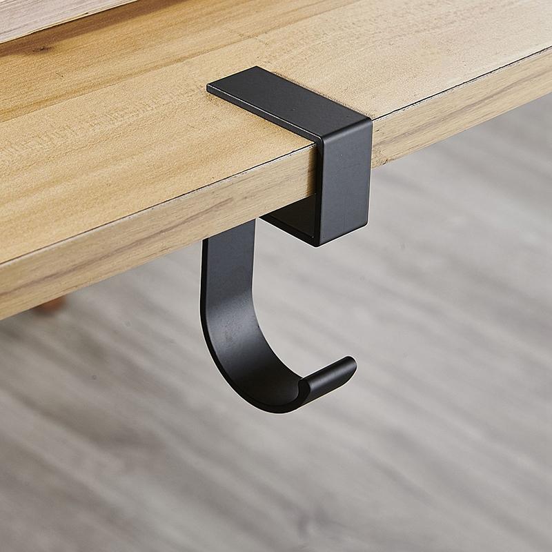 Регулируемый крючок для края стола без перфорации, крючок для подвешивания сумки на край рабочего стола, крючок для подвешивания рюкзака для школьников