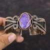 Charoite Bangle Copper Wire Wrapped Gemstone Cuff Bracelet Handmade Jewelry Adjustable Bangle Copper Jewelry Gift For Him Latest Design Cuff