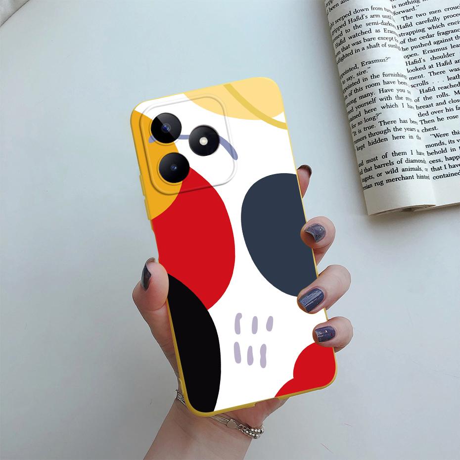 Чехол для Realme Note 50 Силиконовый Модный Мраморный Астронавт Расписной ТПУ Funda для Realme Note 50 Note50 Задняя Крышка Корпус Чехол