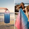Outdoor Puffy Camping Blanket Waterproof Printed Puffy Camping Blanket Windproof for Traveling Picnic Beach Party
