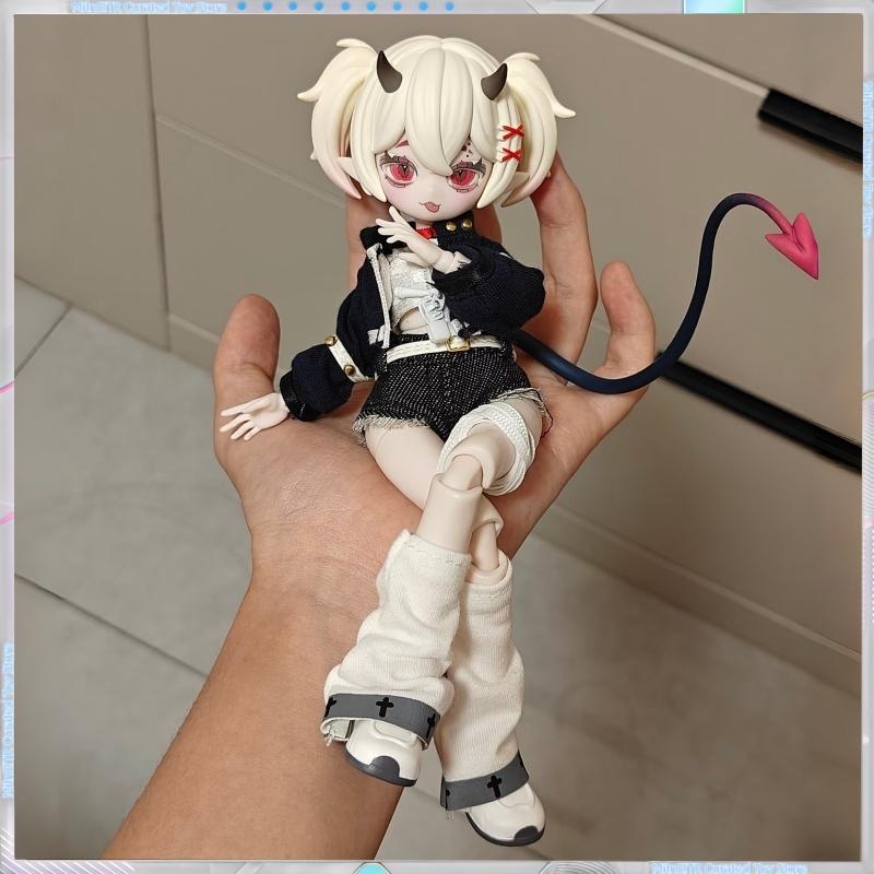 Cooze BJD Рога Дьявола Масштаб 1/8 Подвижная Кукла Украшение Слепой Бокс Креативная Настольная Коллекция Игрушки С Изысканной Подвижностью Суставов