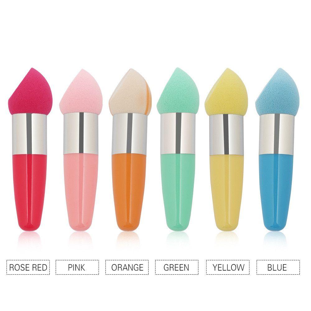 Новые makeup кисти с грибовидной головкой, пуховки, косметические губки для макияжа с ручкой, модные профессиональные инструменты для макияжа для женщин