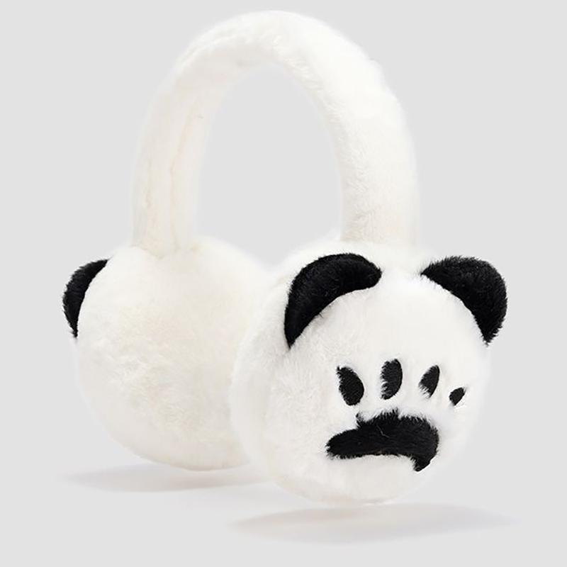 Cartoon Plush Earmuffs Adorable Foldable Earcap Furry Headband Cute Winter Ear Muffs For Winter Gift For Women Riding