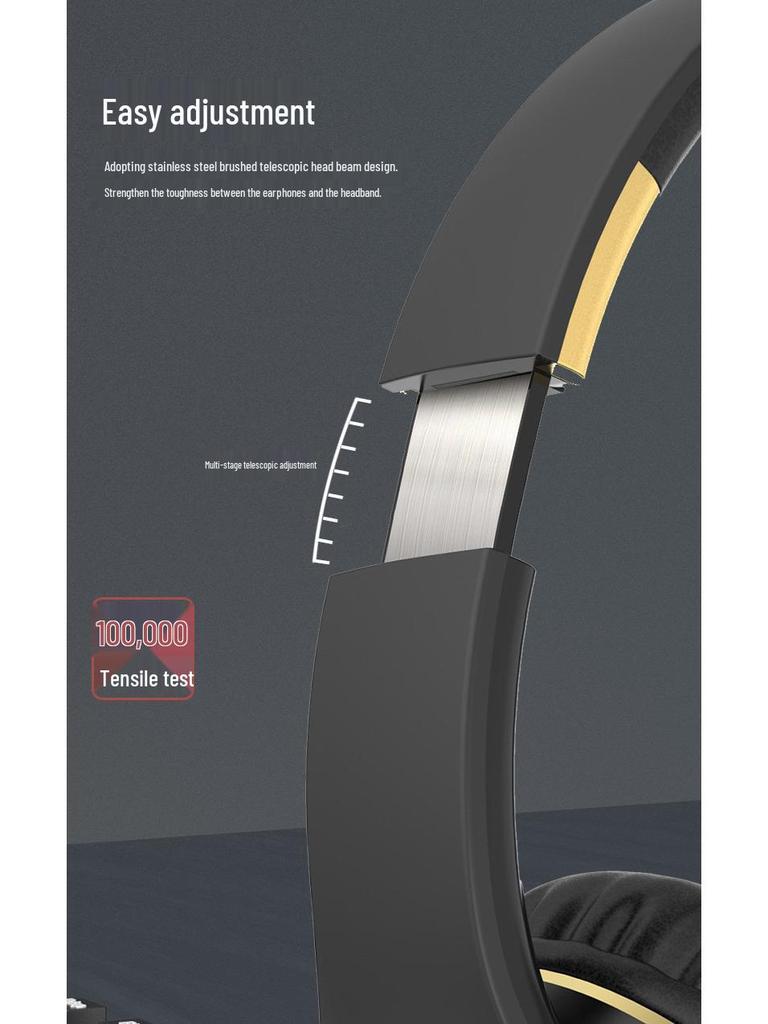 Новые беспроводные Bluetooth-наушники H6 с атмосферной подсветкой и мощными басами, складной и выдвижной дизайн