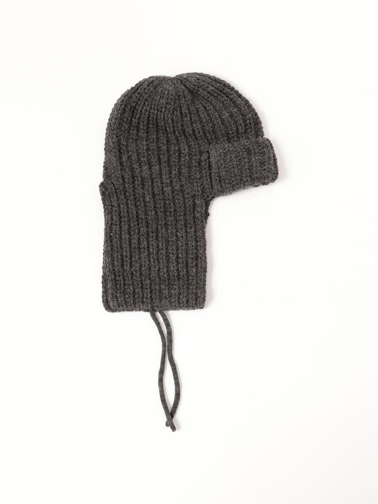 B:MING LIFE STORE by BEAMS CONTROL FREAK Balaclava Knit Cap, Women's, INK_BLACK, One Size