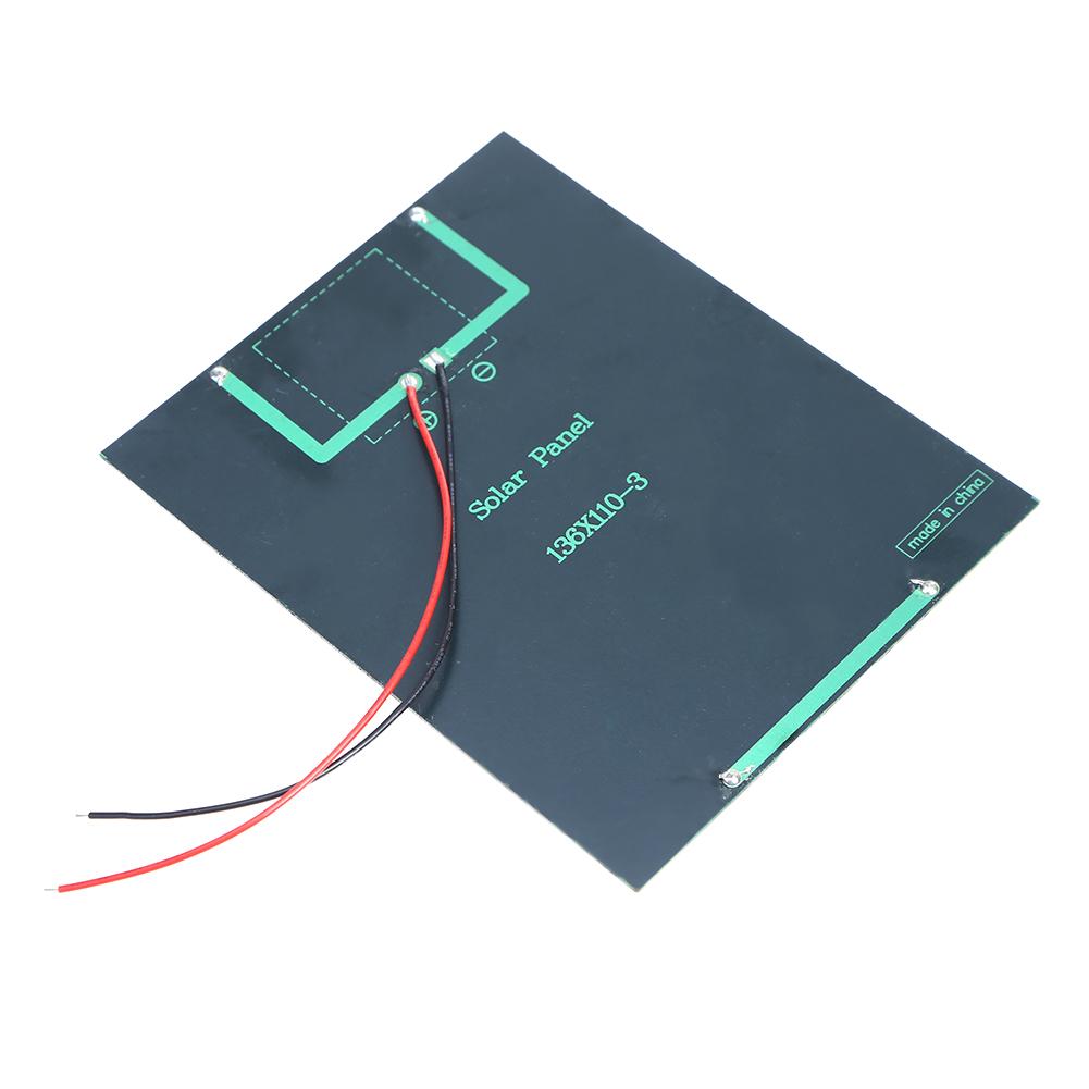 2W 6V Solar Panel High Efficiency Solar Charger Panel Portable Solar Panel for Low Power Electrical Appliances 4