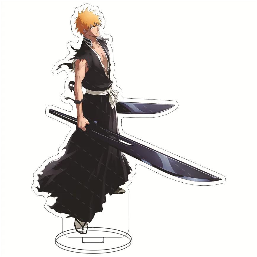 Аниме BLEACH Акриловые Декоративные Поделки Игрушка 15 см Ичиго Куросаки Айзен Сосуке Коллекционные Фигурки Настольное Украшение Дома