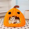 Cat Nest House Semi Enclosed Pet Mini Furniture Habitat Pumpkin Warm Bed for