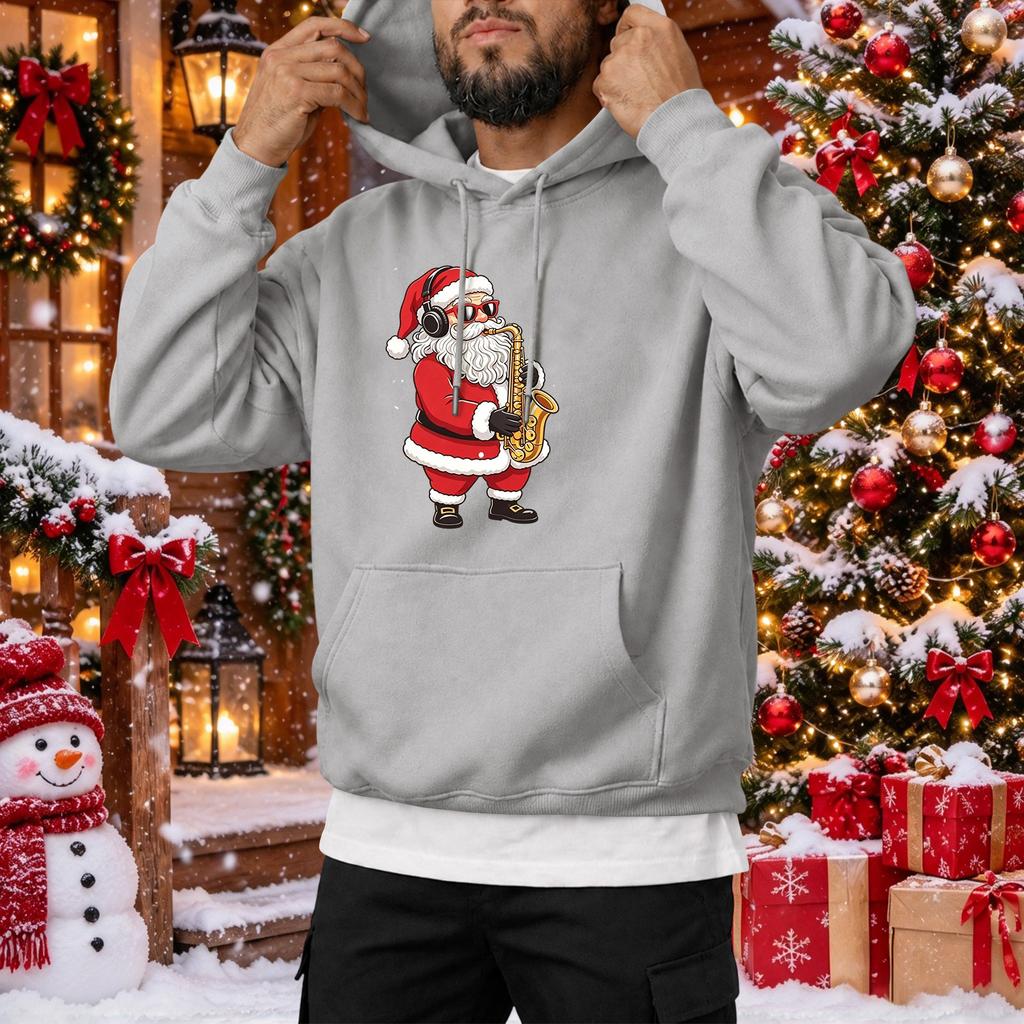 Men's Winter Hooded Sweatshirt Casual Pullover for Cold and Everyday Wear