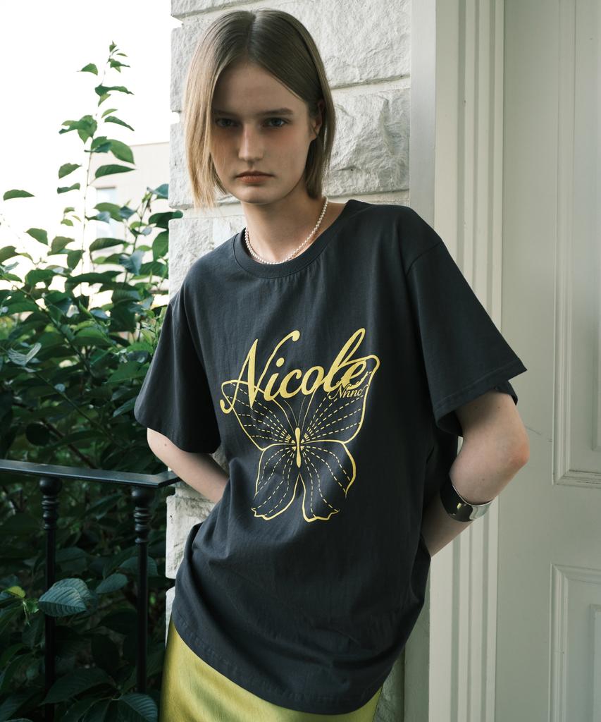 Nigaennikol Топ с рукавами-бабочками Nicole_Угольно-желтый