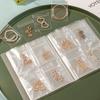 Transparent Jewelry Storage Albums Portable Dustproof Album Gifts Jewelry Organizer Booklet