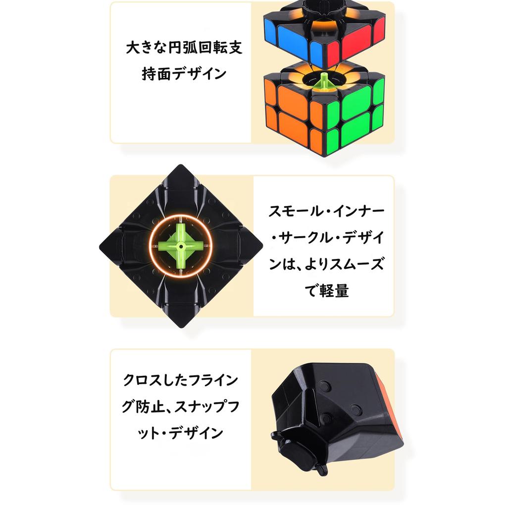 Magic Cube 3x3x3 Стильный куб без наклеек для начинающих Magic Cube Новый сенсорный образовательный куб 3D-головоломка Плавное вращение для детей и пожилых людей Убить путешествие во времени