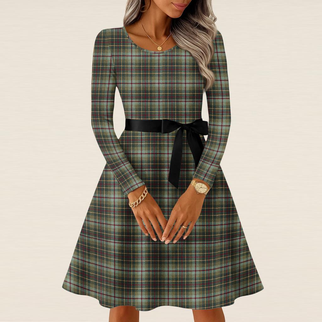 Женские повседневные модные платья с длинным рукавом в винтажном стиле