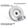 Aluminum Alloy Lathe Hand Wheel with High-definition Scale, Manual Slide Hand Crank Wheel for Metalworking Equipment