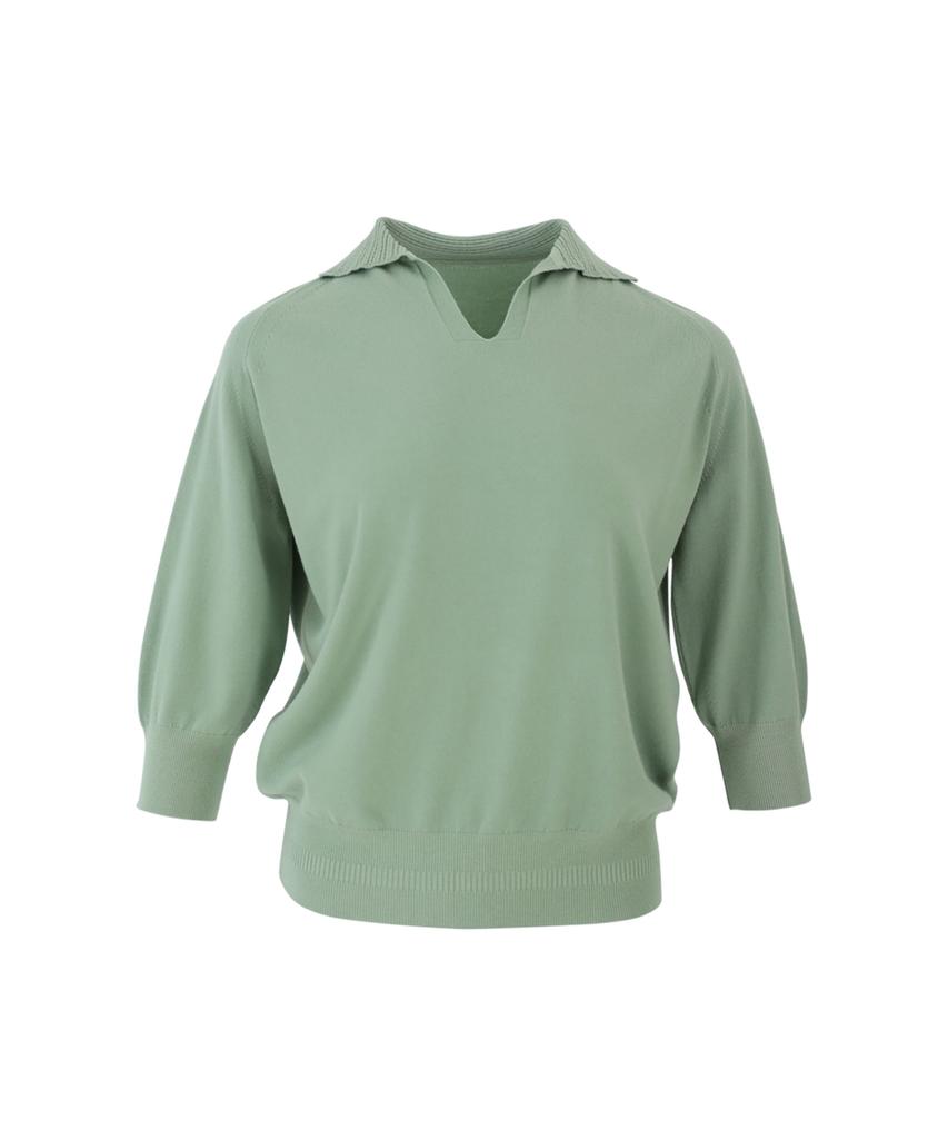 Baseukala В-образный вырез Реглан Капри Вязаный трикотаж (3Colors)
