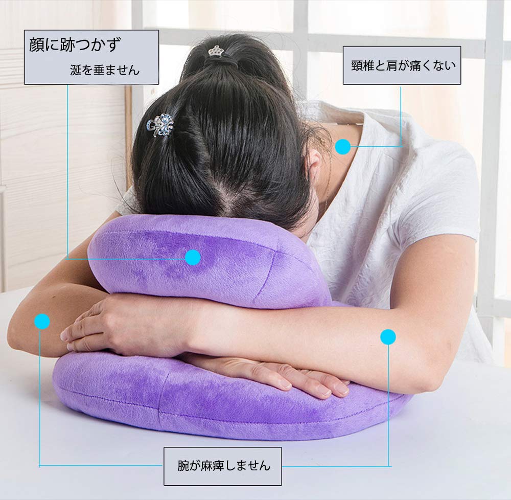 Multifunctional, Comfortable Sleeping Pillow for Side Sleeping, Face-Down, and Desk Use, Supports Neck, Head, and Shoulders, Breathable Cervical