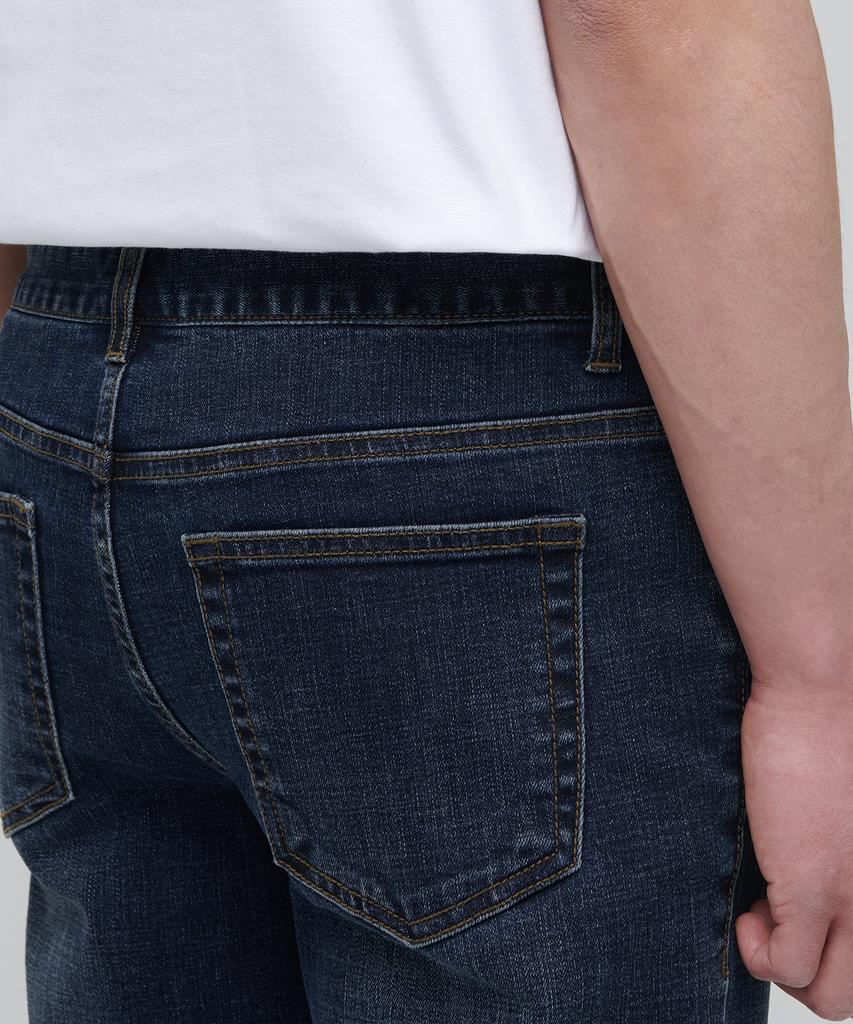 MUSINSA STANDARD [Cooltandard] Slim Crop Denim Pants [Medium Indigo]