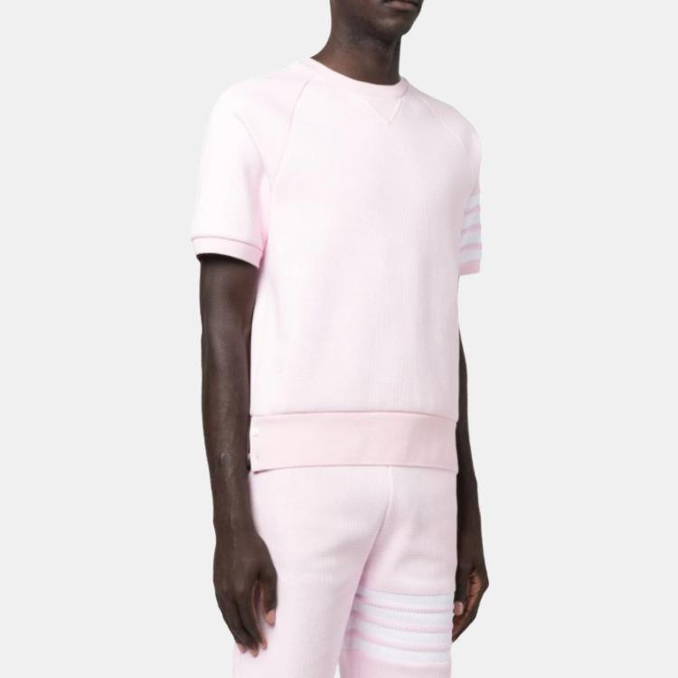 THOM BROWNE Knitwear Men's Pink Crew Neck Thin Other MJT295A-06452-680