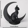 1pc 3D Printed Creative Carved Funny Cat Ornaments Moon Cat Decorative Cute Cat Desktop Decoration Crafts Party Home Decor