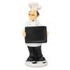 French Chef Figurine Resin Funny Decorative Chef Sculpture Home Decor for Garden Kitchen Family