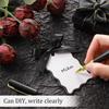 24 шт. DIY Рукописная Карточка-Этикетка Мини-Размер Подвесное Украшение Подарочные Этикетки Поделки DIY С Лентой Открытка «Спасибо» Подарок на Вечеринку