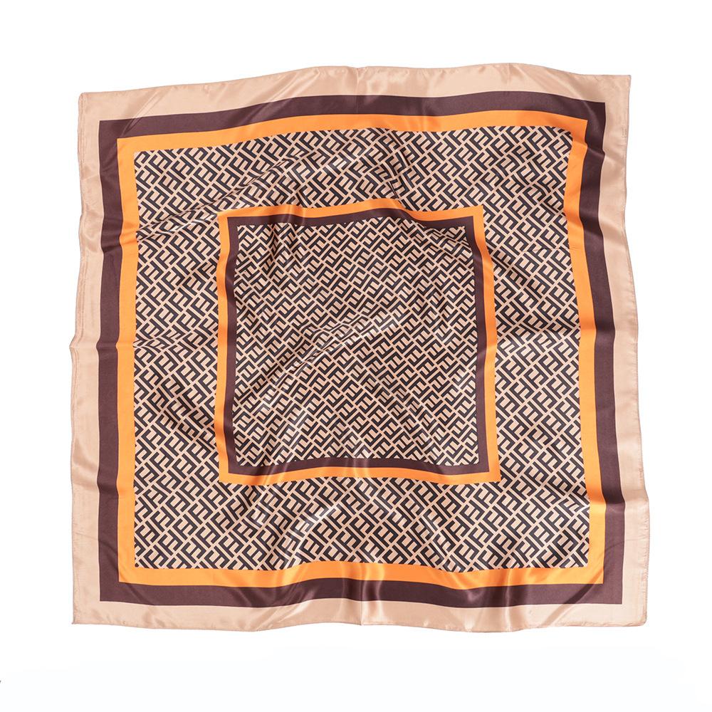 Высококачественные роскошные шелковые шарфы, повязка на голову, шарфы, шейный шарф для женщин, шелковый шарф с цепочкой, женская декоративная шаль