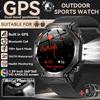 Новые встроенные GPS наручные смарт-часы для мужчин Фонарик компас BT-звонки Пульс Водонепроницаемость 10ATM Спортивные смарт-часы