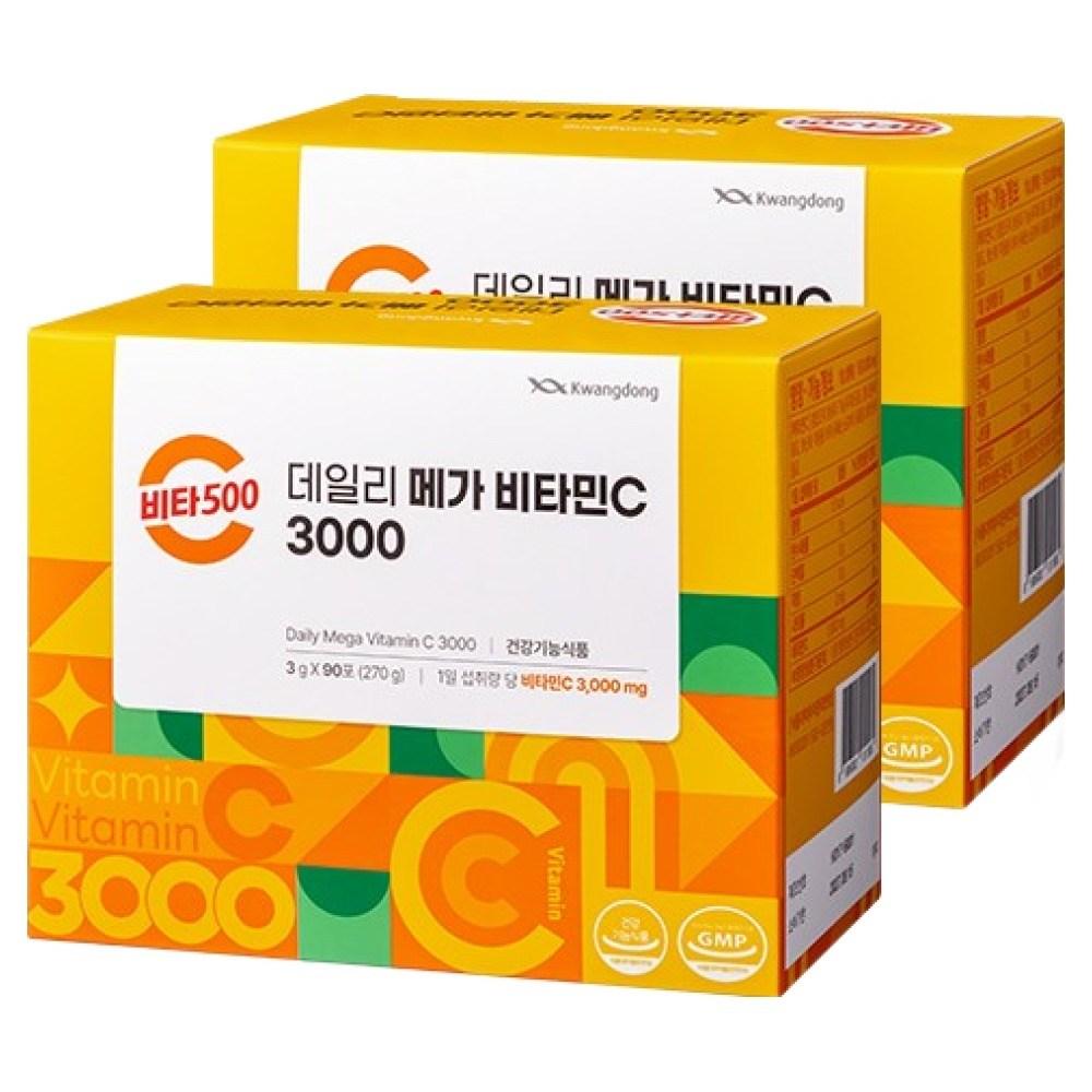 Kwangdong Vita500 Ежедневный Мега Витамин С 3000 Высококонцентрированный Витамин С 2 шт 270 г