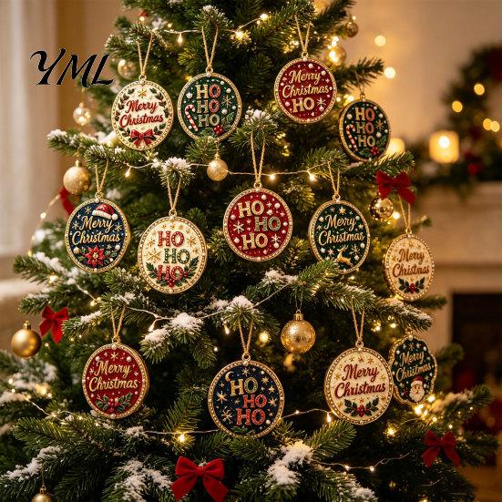 Adult Rhinestone Art Decoration 12Pcs DIY Christmas Painting Ornament Kit, Faux Pearl Stocking Sets Hanging Decor for Adults, Holiday Tree Wreath