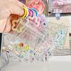 Beads Cartoon Shake Glitter Bag Transparent Doll Bag Keychain Cute Cartoon Doll Storage Bag Girls