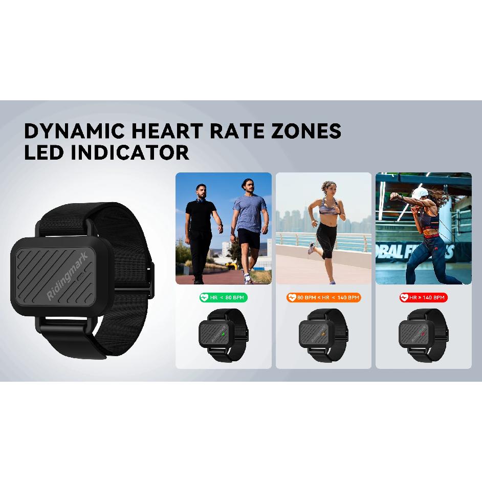 Ridingmark H100 Датчик сердечного ритма Наручный ремешок для руки BLE ANT+ IPX6 Спортивные аксессуары для велоспорта и езды Аксессуары для мониторинга сердечного ритма