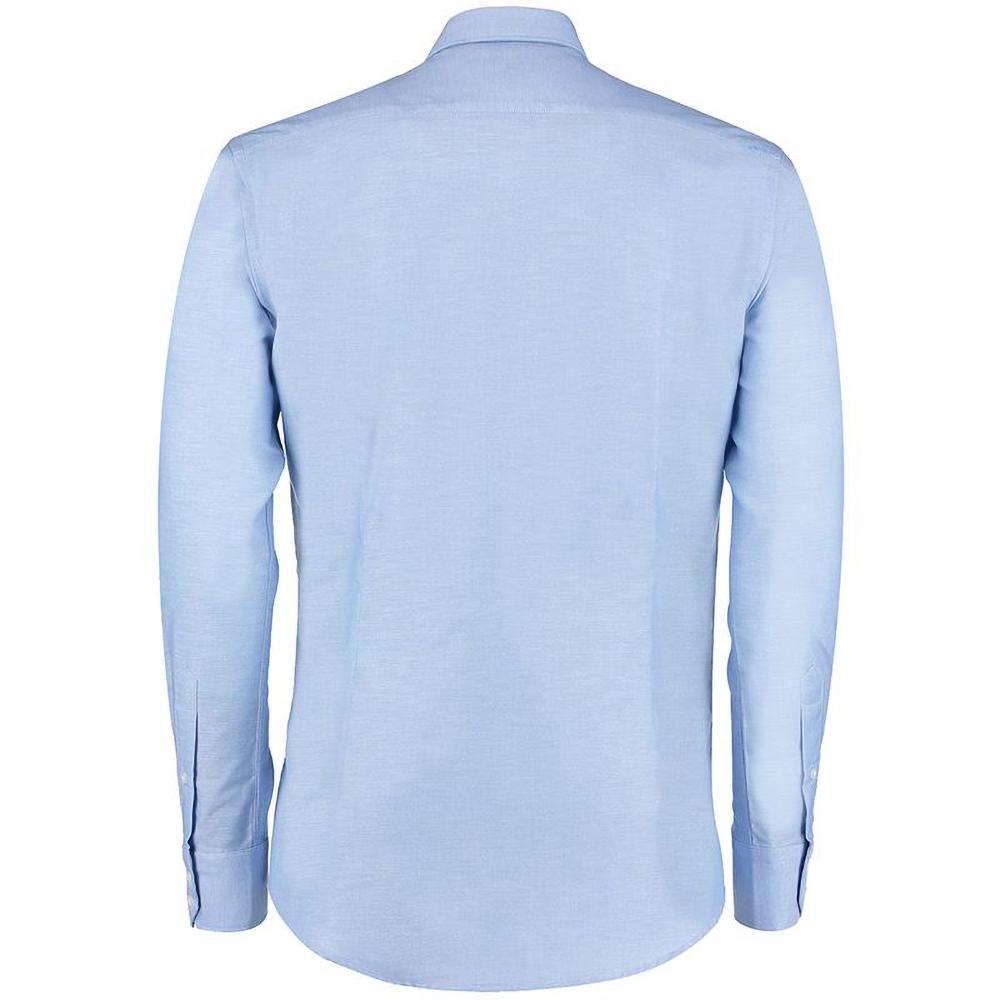 Kustom Kit Mens Slim Fit Long Sleeved Oxford Work Shirt