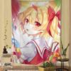 Проект Touhou Фландрская Алая Гобелен Аниме Гобелен Таро Хиппи Настенные Ковры Студенческое Настенное Полотно Сделай Сам Настенное Для Спальни