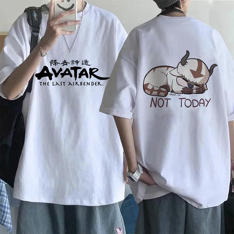 Модная футболка Mange Аватар: Последний маг воздуха Y2k Футболка Уличная одежда Аппа Йип Повседневная футболка Хип-хоп Харадзюку Футболки Топы Одежда