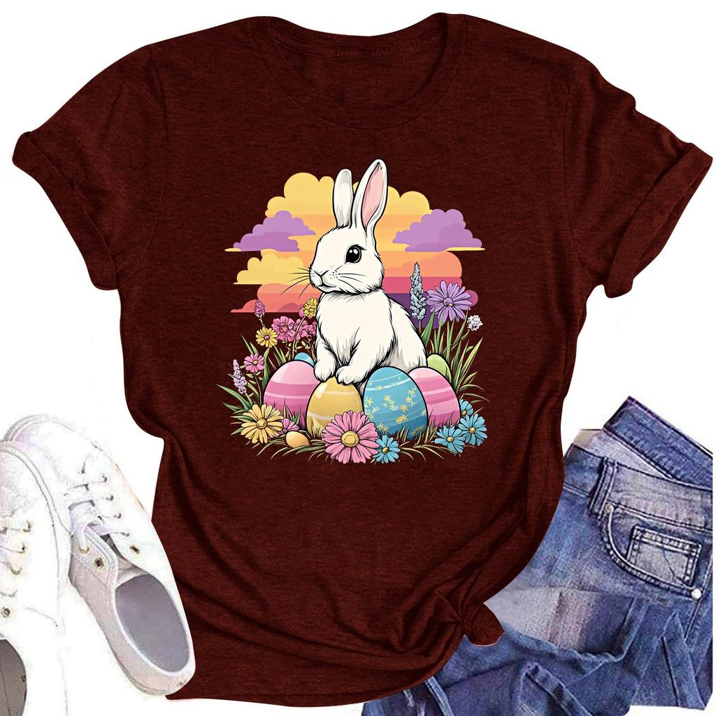 Женская повседневная футболка с короткими рукавами и круглым вырезом с принтом и буквенным топом