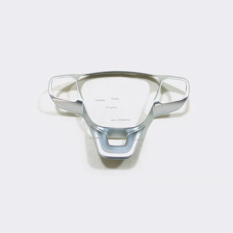 For Ford Kuga Escape ABS Matte Carbon Fiber Steering Wheel Cover Trims Stickers Car Accessories Styling Frame