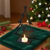 1Pc Iron Christmas Tree Candle Holder, Metal Candle Holder, for Christmas/Wedding Decoration, Christmas Table Centerpiece Decoration, Christmas