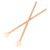 1 Pair Drum Mallet Non Slip Beech Wood Handle Wool Felt Bass Drum Mallet for Practice